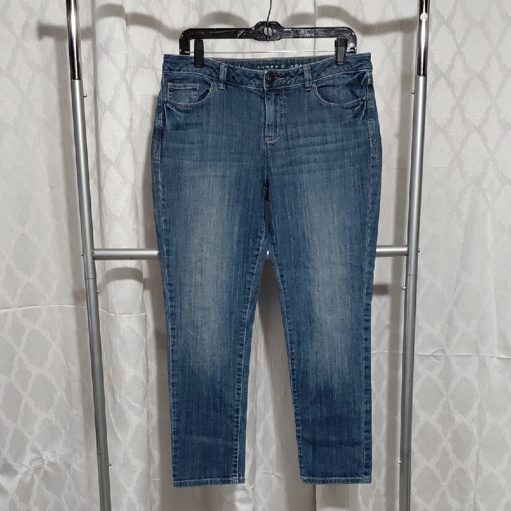 LC Lauren Conrad Dark Blue Cropped Jeans